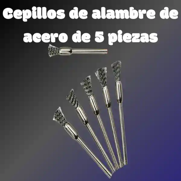 Cepillos De Acero Dremel Para Pulido, Rebabas 5 Piezas