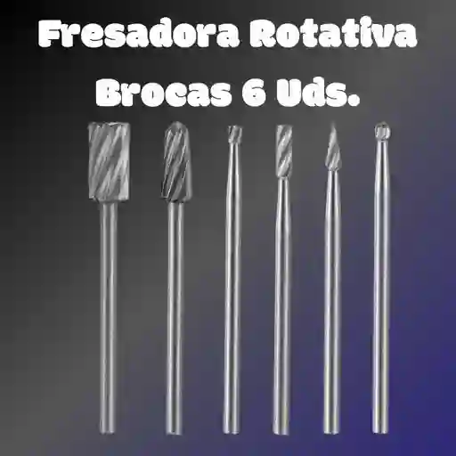 Fresadora Rotativa Brocas Hss De 6 Uds