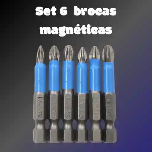 Juego De Brocas Magnéticas Antideslizantes, 6 Piezas