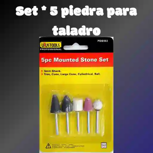 Set * 5 Piedra Para Taladro