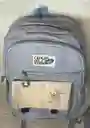 Maletin Escolar Dama O Niña 4 Bolsillos Grande Azul + Monedero / Bolso