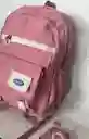 Maletin Escolar Dama O Niña 3 Bolsillos Grande Rosado + Monedero / Bolso
