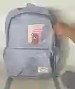 Maletin Escolar Dama O Niña 3 Bolsillos Grande Azul + Monedero / Bolso