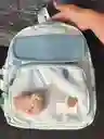 Maletin Escolar Dama O Niña 3 Bolsillos Pequeño Verde / Bolso