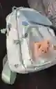 Maletin Escolar Dama O Niña 3 Bolsillos Pequeño Verde / Bolso