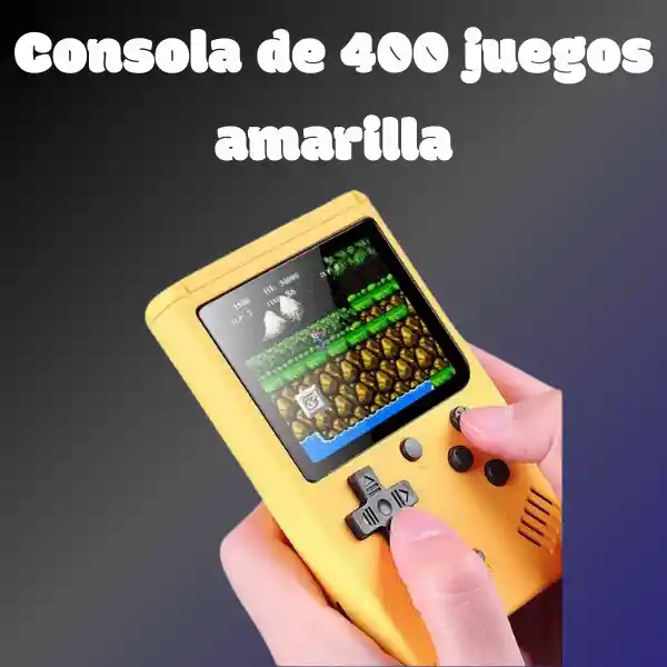Consola De Juegos Clásicos Retro Amarillo De Mano