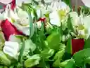 Ramo De Astromelias Y Rosas Rojas