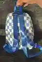 Maletin Escolar Dama O Niña 2 Bolsillos Pequeño Azul / Bolso