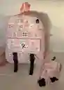 Maletin Escolar Dama O Niña 3 Bolsillos Pequeño Rosado Claro + Monedero / Bolso