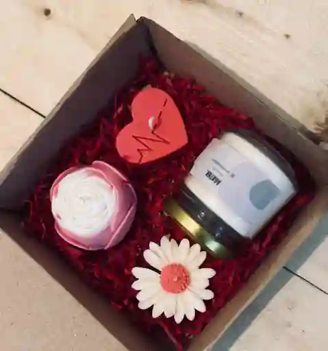 Caja De Velas "amor Y Luz"