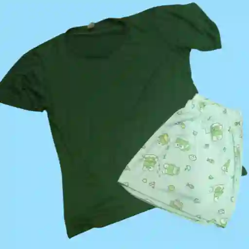 Pijama Camisa Verde Talla Xl