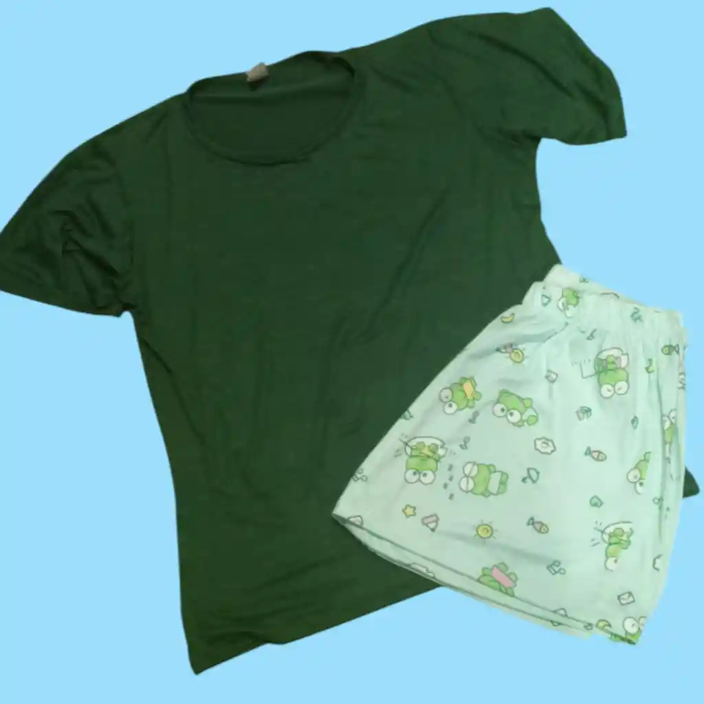 Pijama Camisa Verde Talla Xl