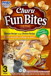 Churu Fun Bites Cats Chicken Recipe Wraps Chicken Recipe 3 Unidades X 20 Gr