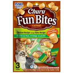 Churu Fun Bites Cats Chicken Recipe Wraps Tuna Recipe 3 Unidades X 20 Gr