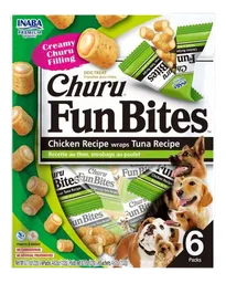 Churu Fun Bites Dog Chicken Recipe Wraps Tune Recipe 6 Unid X 22 Gr