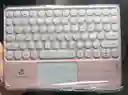 Teclado Para Tablet Inalámbrico Con Touchpad Táctil Bluetooth Y Recargable Jb-380 - Rosado