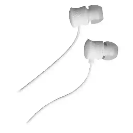 Audífono Alámbrico Unitec Manos Libres Eb-118 In-ear Blanco