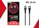 Cable Negro Rapido Juqu Tipo C A Puerto Lighting Iphone Ipod Ipad Jq-20 Tc A 1 Mts