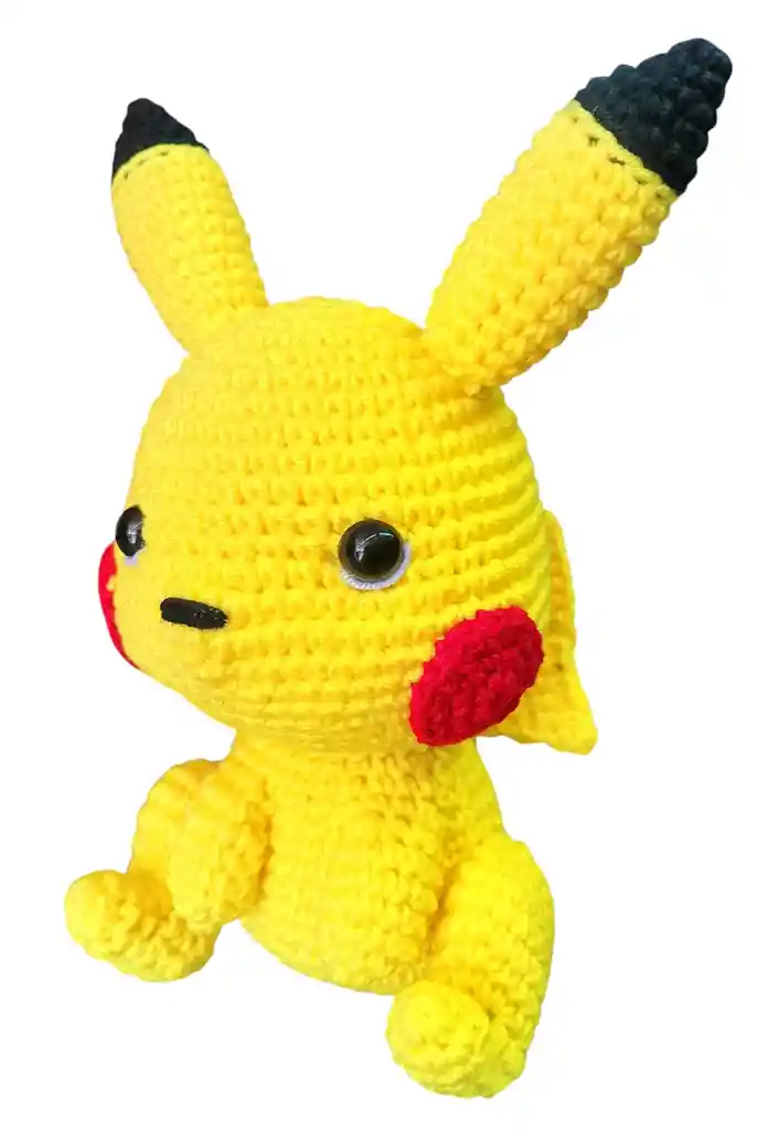 Peluche Pikachu Amigurumi Pikachu Tejido A Mano