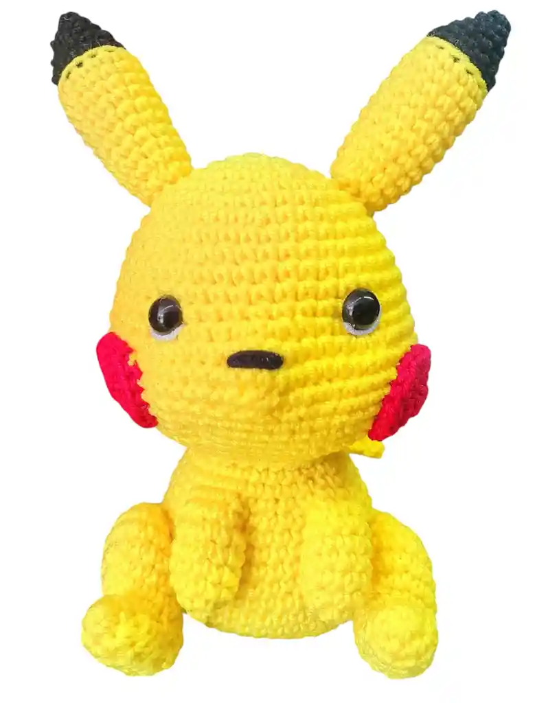 Peluche Pikachu Amigurumi Pikachu Tejido A Mano
