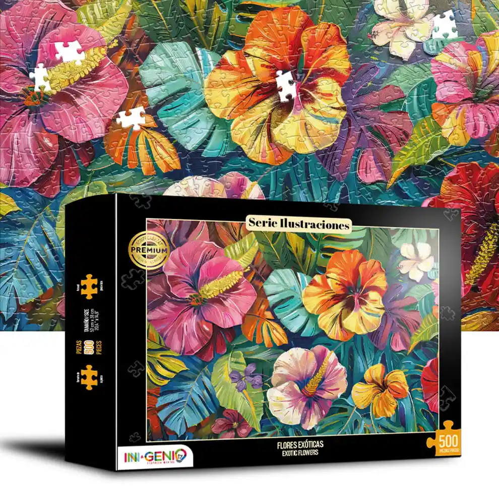 Rompecabezas 500 Piezas Flores Exóticas 500-506 Linea P