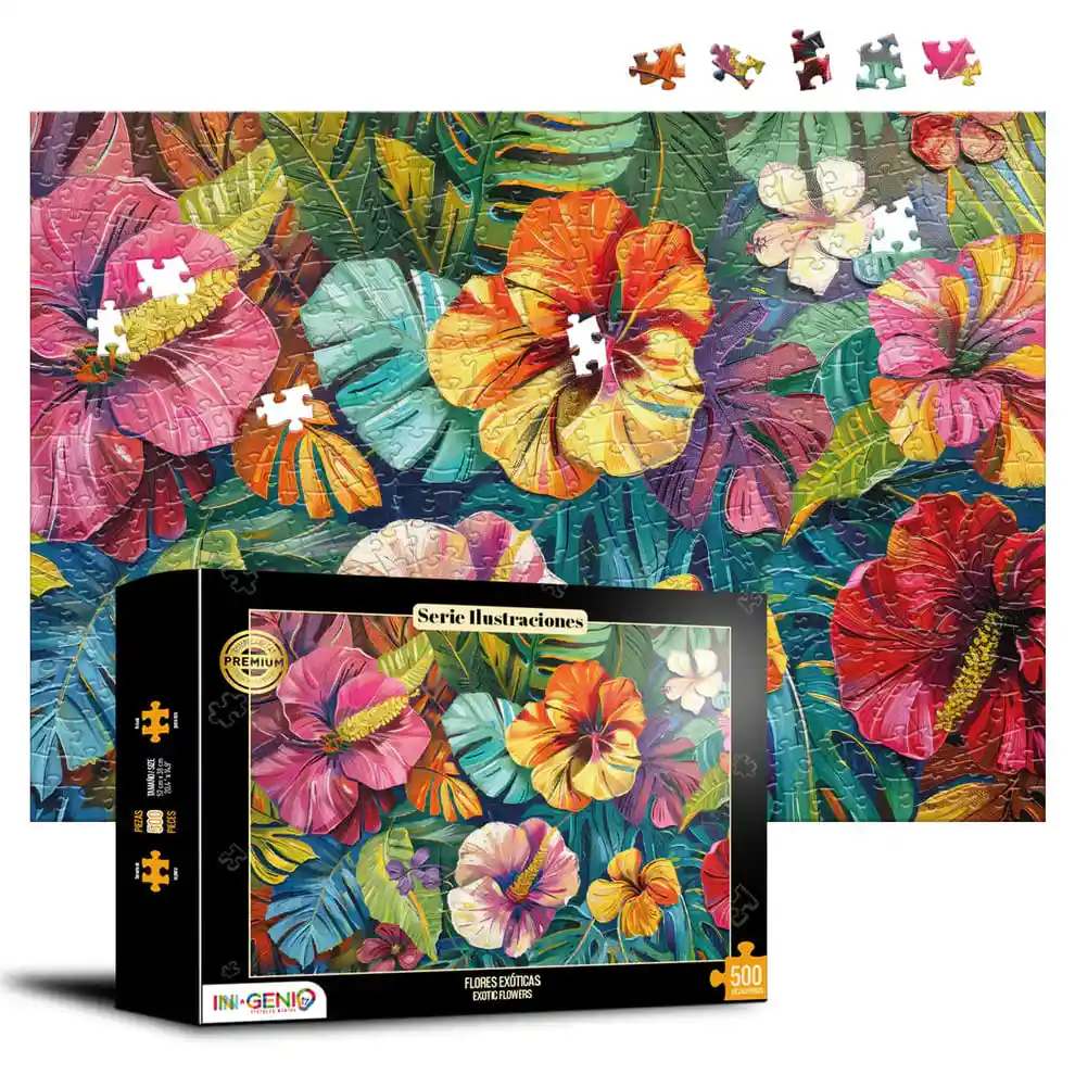 Rompecabezas 500 Piezas Flores Exóticas 500-506 Linea P