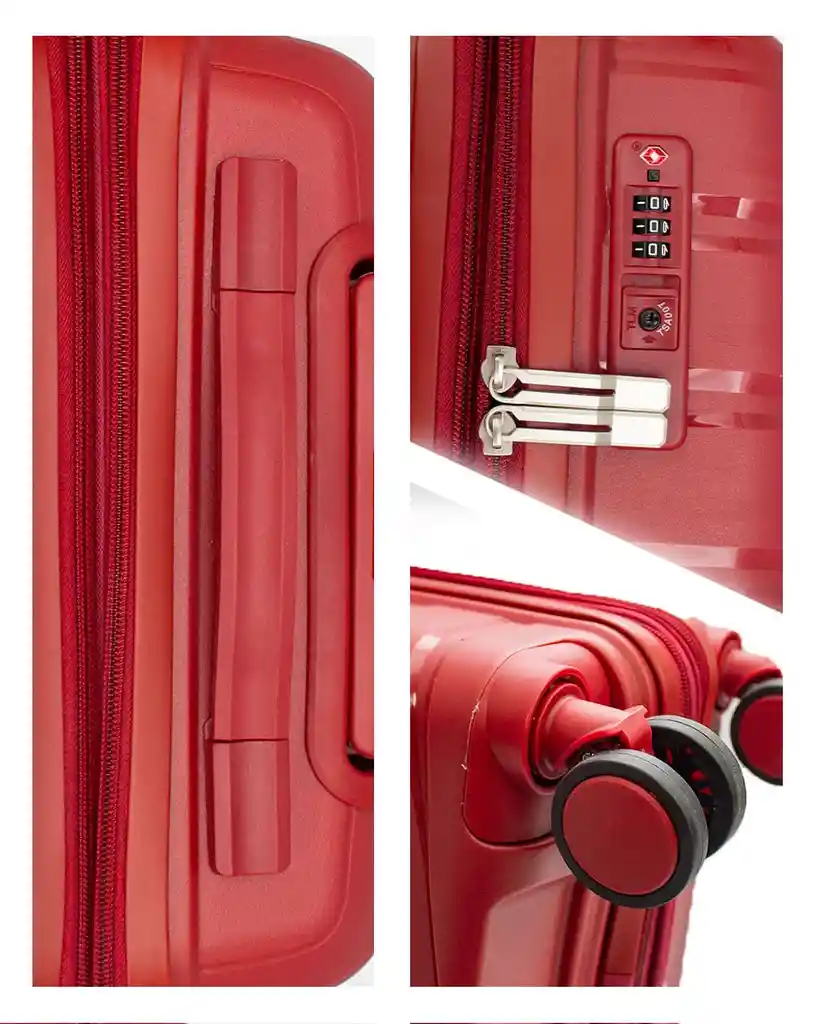 Maleta Rigida Cabina Aires Rojo