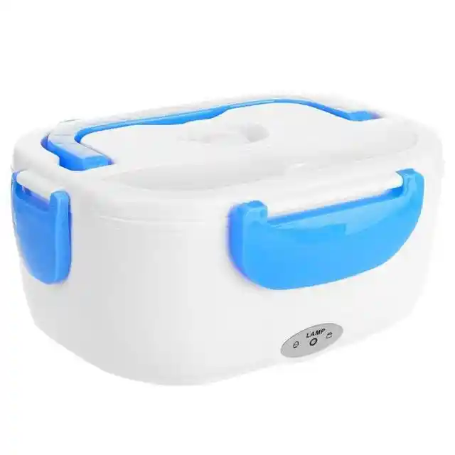 Lonchera Electrica Porta Comida Calentador Termico Azul
