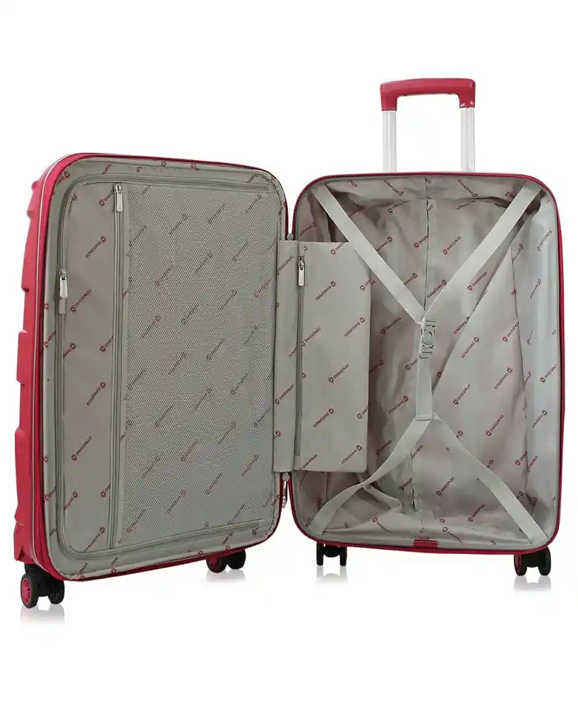 Maleta Rigida Cabina Diamond Rojo