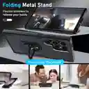 Funda Compatible Con Samsung Galaxy S24 Ultra Con Protector De Pantalla De Vidrio Templado Resistente A Los Golpes Funda De Teléfono De Cuerpo Completo Con Soporte De Anillo De Metal