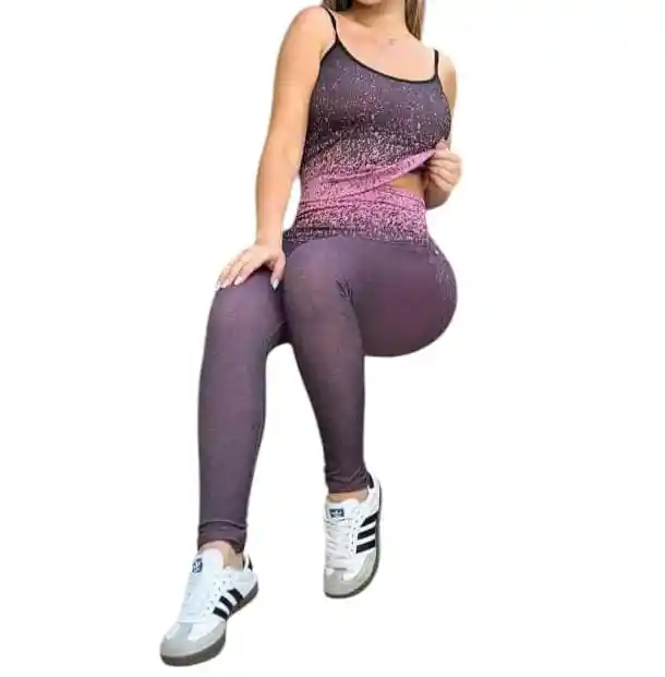 Conjunto Gym Esqueleto+ Leggings Degrade