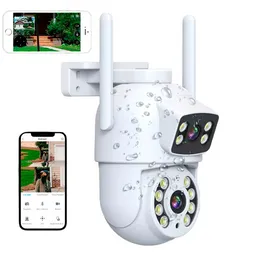 Camara Robotica Ip Seguridad Wifi Exterior Doble Lente