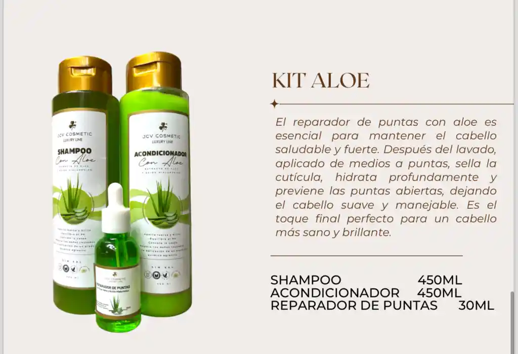 Kit Trio Aloe Jvc