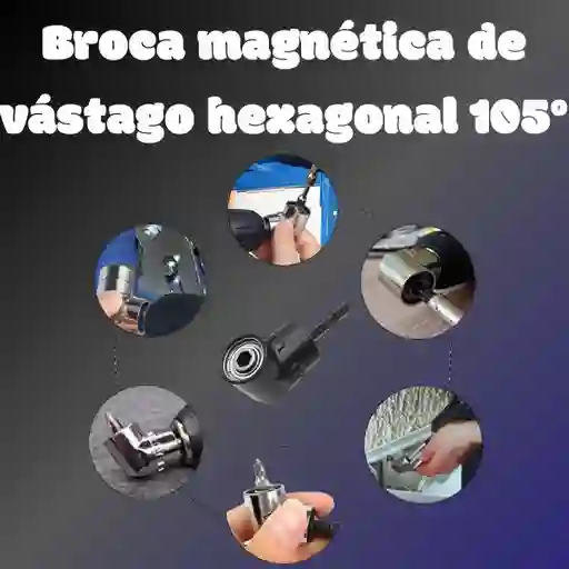 Broca Magnética De Vástago Hexagonal 105 Grados