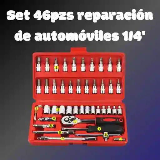 Kit De Herramientas 46 Pzs Dinamométrica