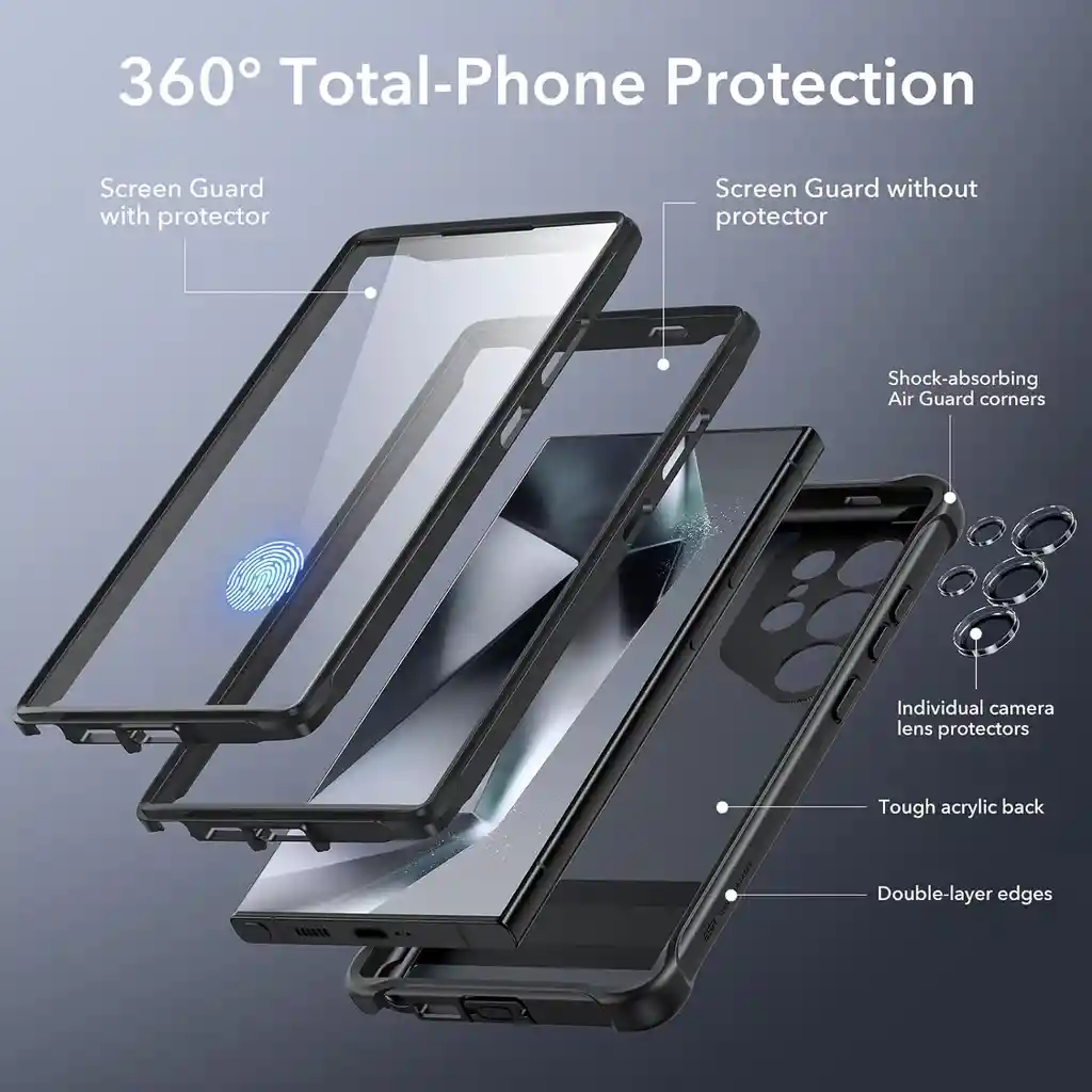 Carcasa Funda +protector De Pantalla Para Samsung Galaxy S24 Ultra Esr