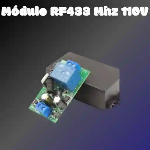 Modulo Relé Receptor Rf 433mhz 110v