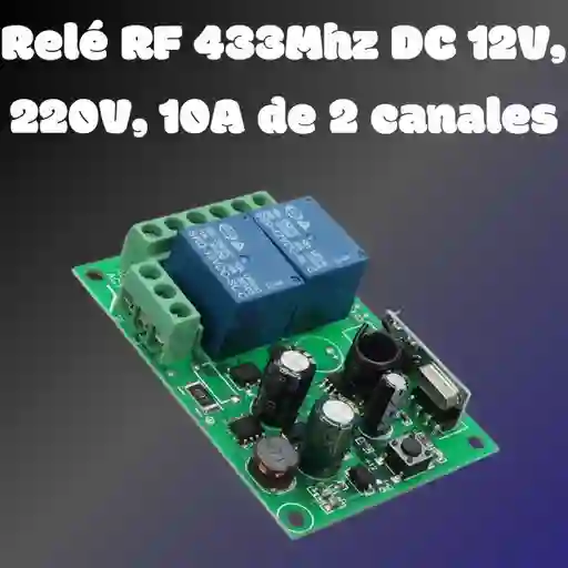 Relé De Rf 433mhz De 2 Canales