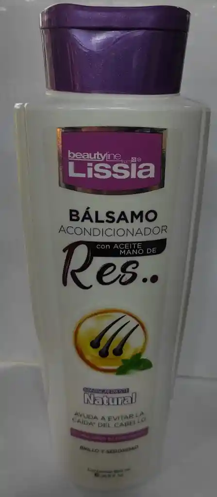 Acondicionador Lissia Con Aceite Mano De Res 850ml