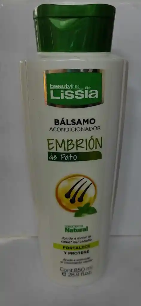 Acondicionador Lissia Embrión De Pato 850ml