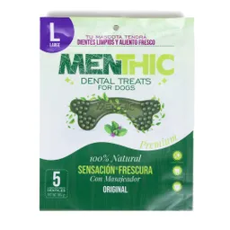 Menthic Dental Treats – Snack Huesos L X 5 Und