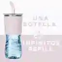 Mug Vaso Termo 570ml Buffer Acero Inox + Tapas - Pinky