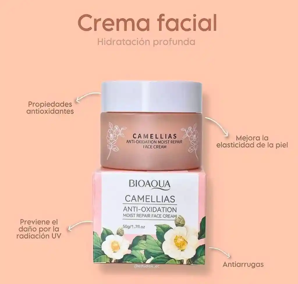 Crema Antioxidante-camellias