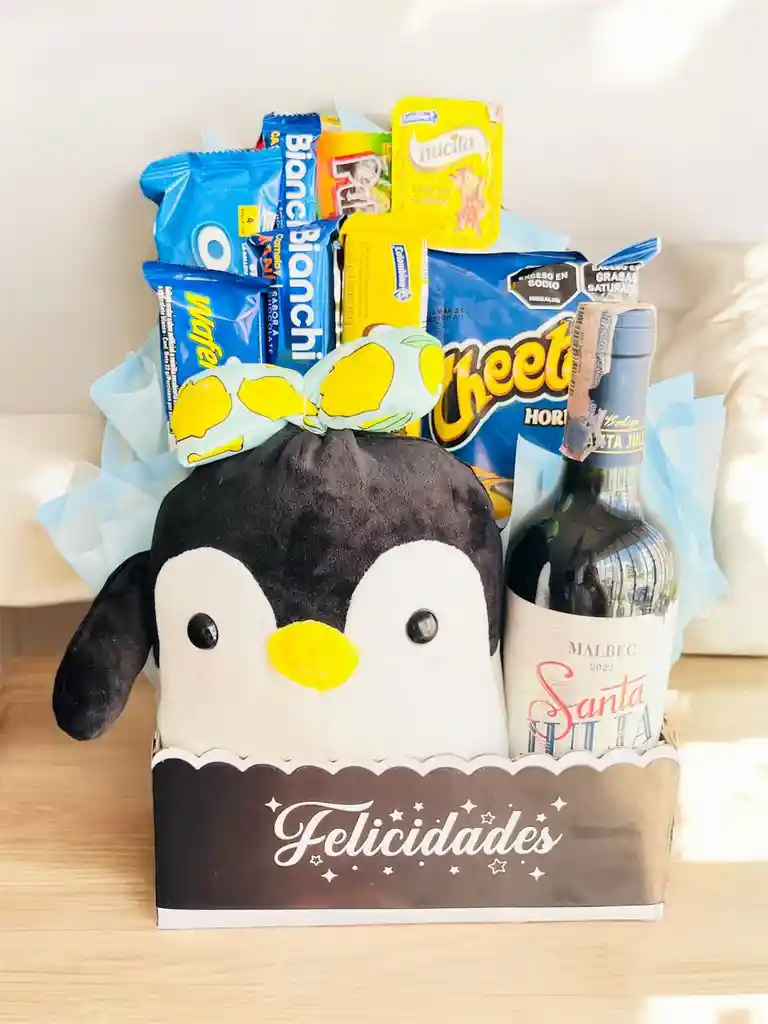 Regalo Tierno Pingüino Amor Para Siempre - Feliz Cumpleaños - Feliz Dia - Regalo Especial San Valentin