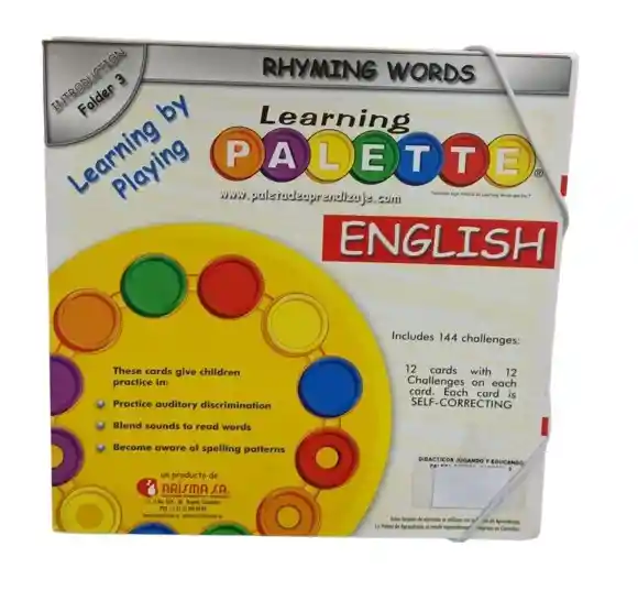Juego Didáctico Learning Palette Ingles Preescolar Para Niños
