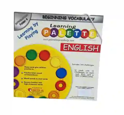 Juego Didáctico Learning Palette Ingles Básico Preescolar Para Niños