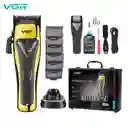 Maquina Cortadora De Cabello Inalámbrica Profesional Hair Clipper 9000 Rpm Vgr V-015