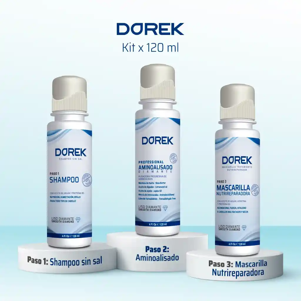 Kit Aminoalisado Diamante 3 Pasos X 120ml