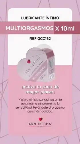 Lubricante Multiorgasmos 10ml Sen