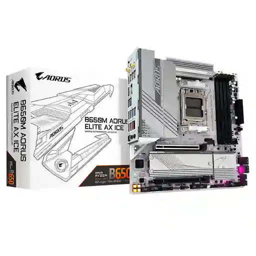 Board Gigabyte B650m Aorus Elite Ax Ice (socket Am5)